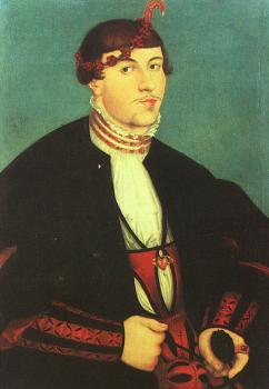 Lucas The Elder Cranach : Portrait of a Young Nobleman